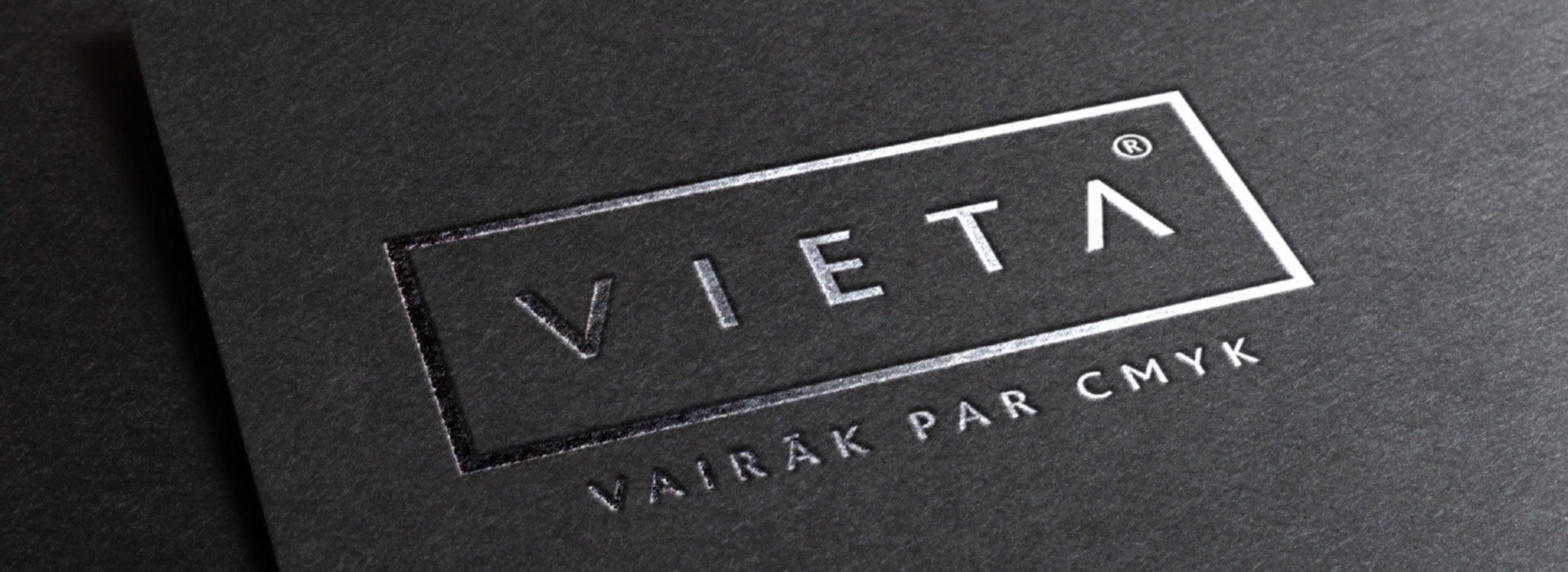 Vieta logo melns