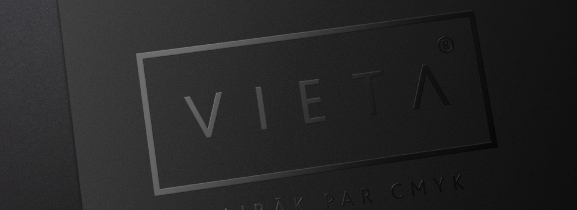 Vieta logo melns
